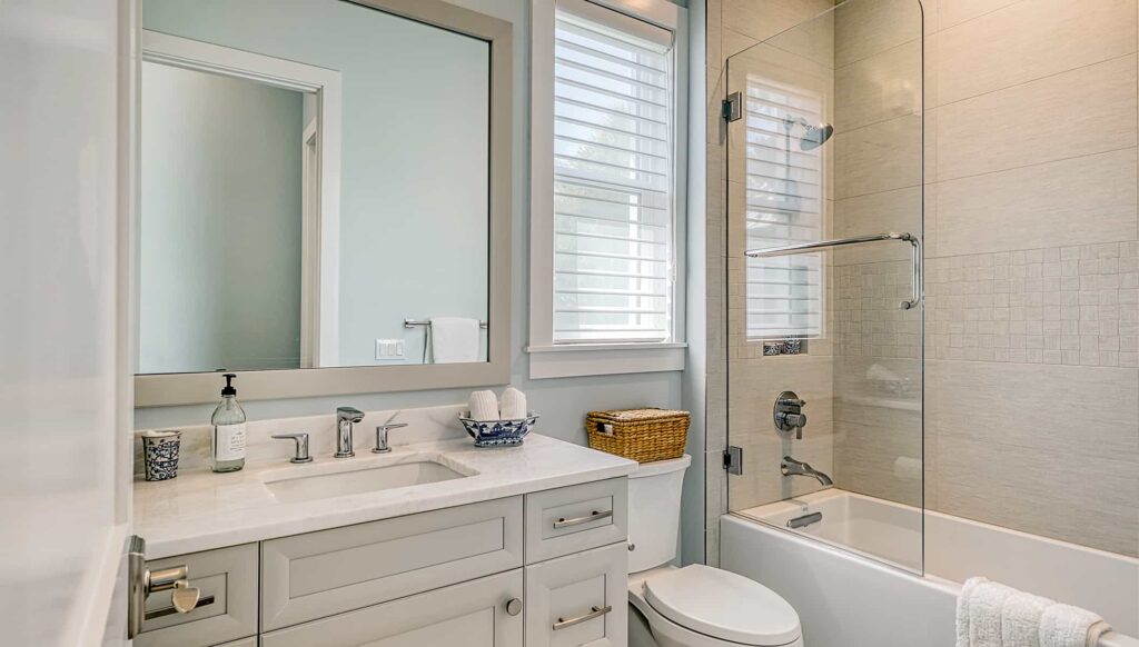 bathroom in a home - custom home addition ideas